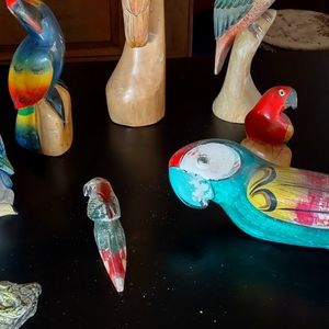 Collection of parakeets